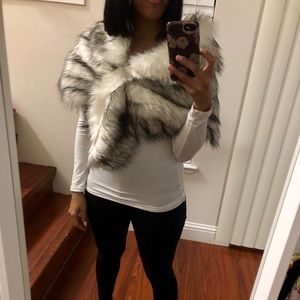 Faux Fur Shawl